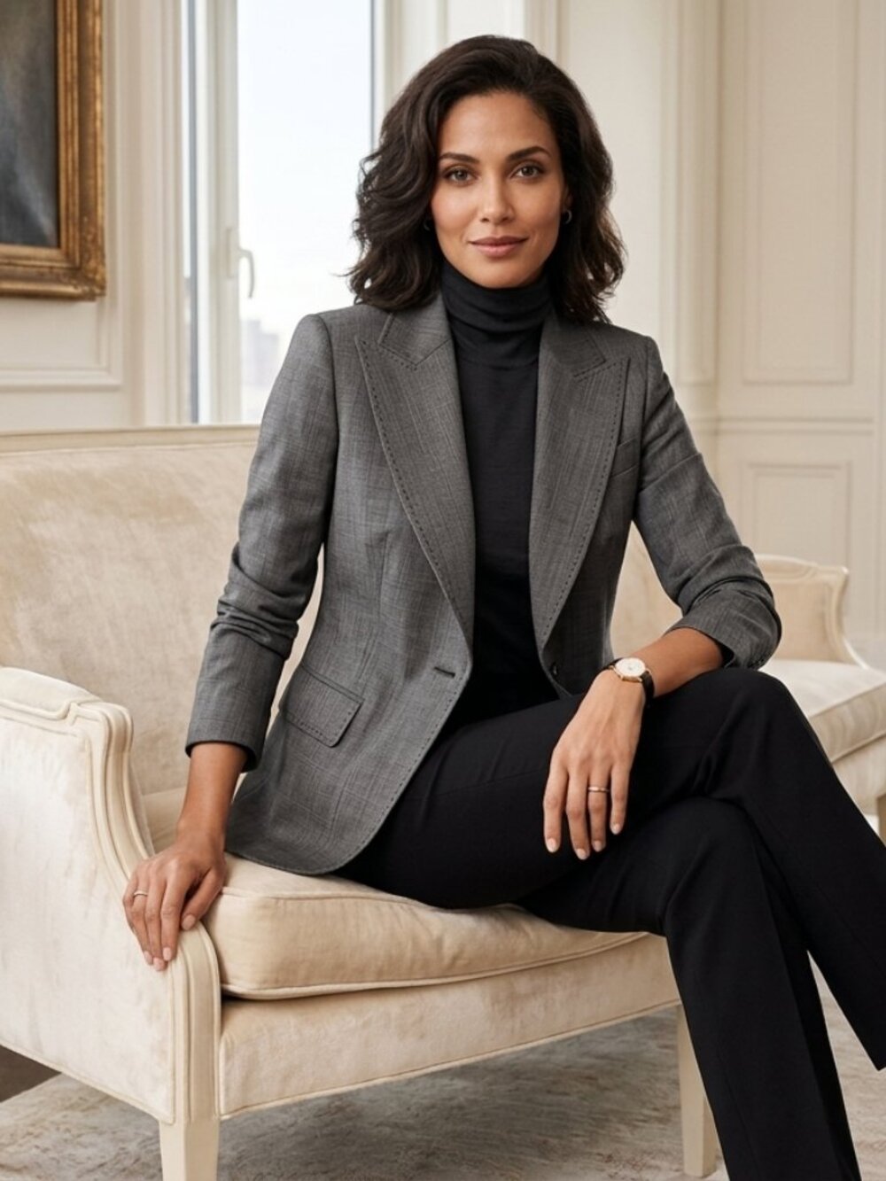 Lafayette 148 New York Grey Wool Blazer Size 10 NWOT